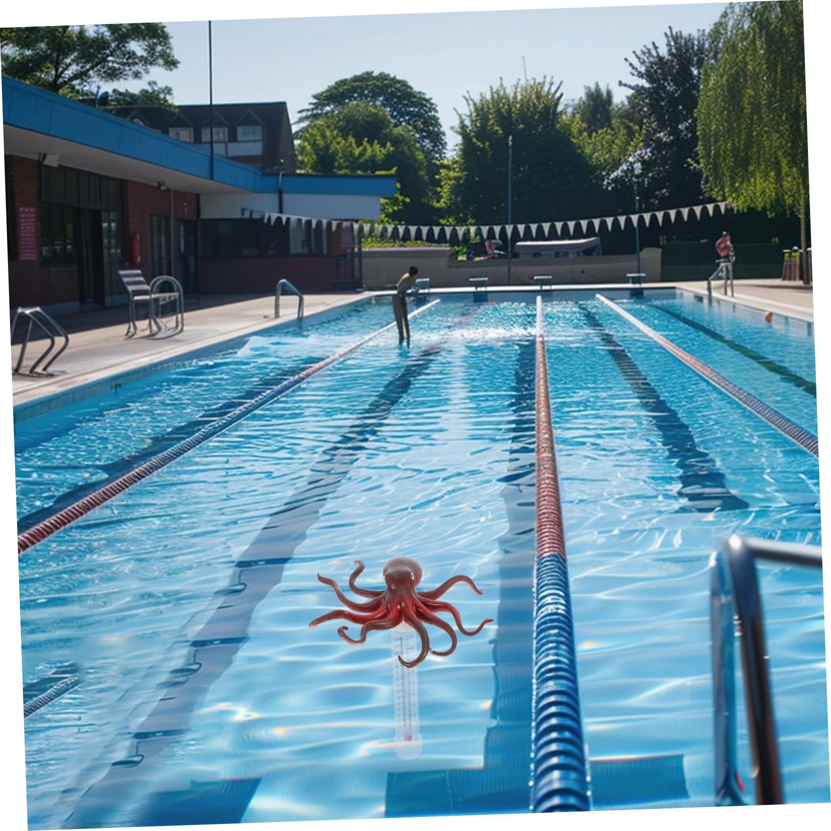 Termómetro Flotante Para Piscina Tipo Sensor Preciso De Temperatura Del Agua Medidor De Temperatura Para Piscinas Al Aire y Baños De Hielo