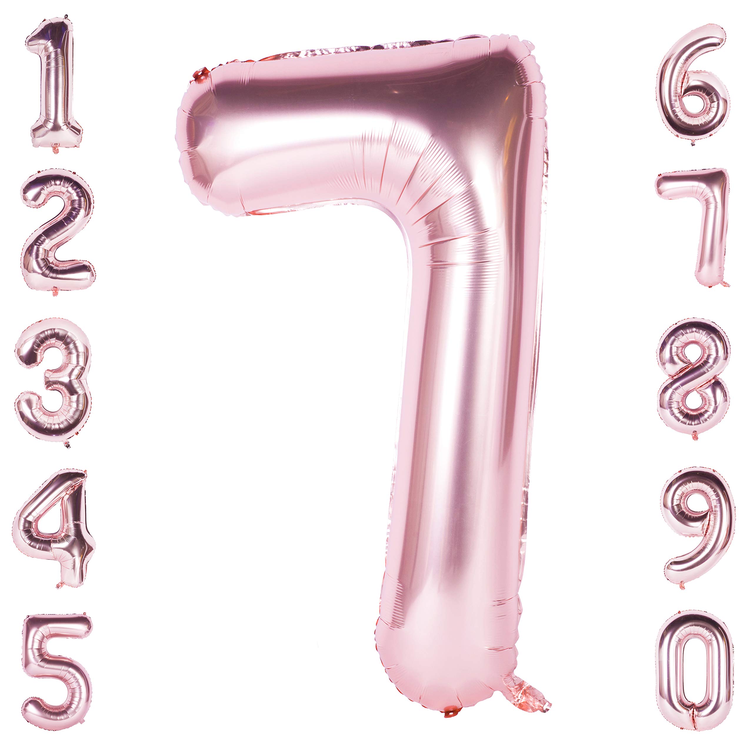 Red 0 balloon 40 Inch Giant Helium Foil Number 0 to 9 Red Balloon Birthday Wedding Party Digital Decorations (Number 0) — view 316