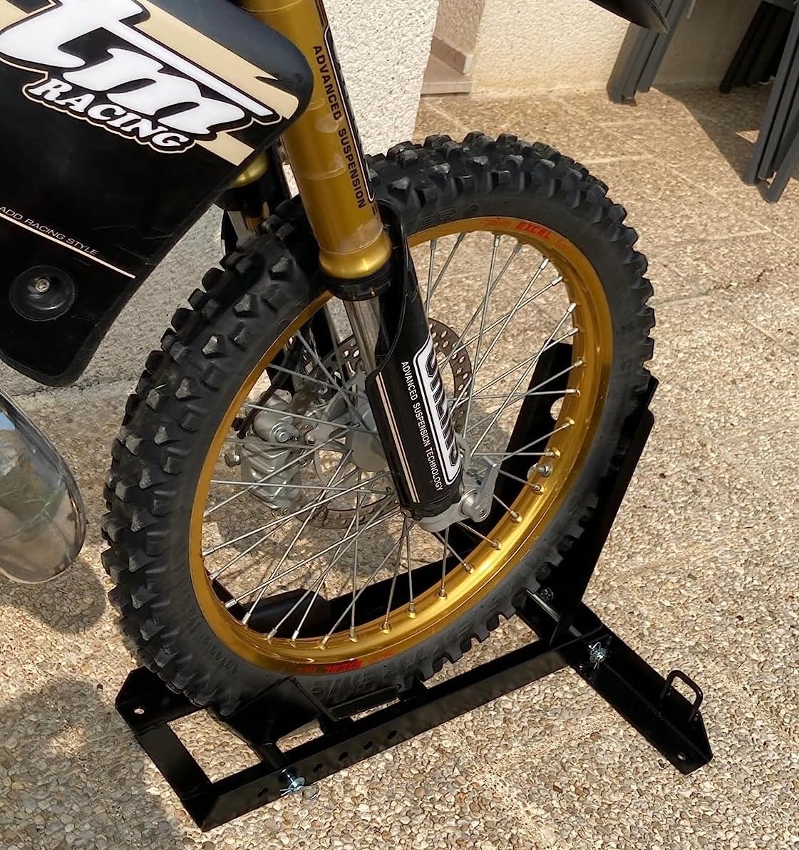 Keenso Blocco Montante Ruota Anteriore - Supporto Per Ciclismo Indoor, Lega Alluminio - Foto 7