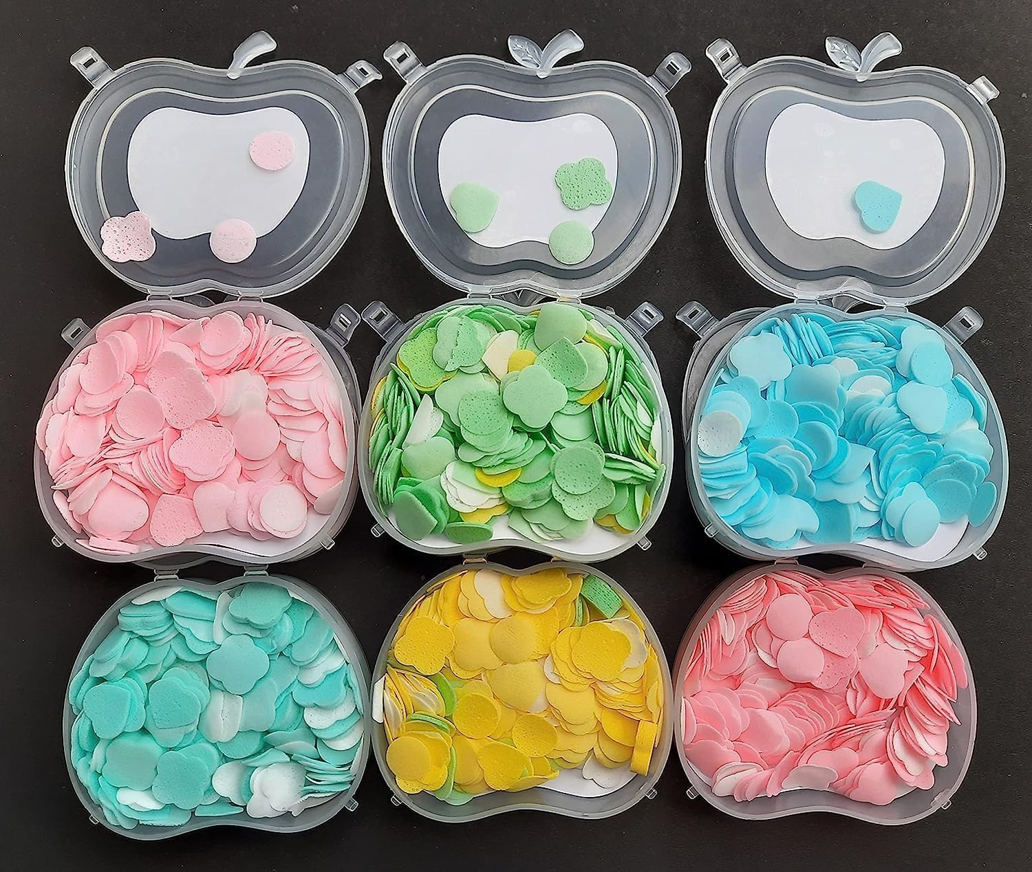 2 Pc's Paper Soap Box Mini Portable Travel Soap Paper Disposable Hand Washing Bath Scented Paper Soap for Outdoor, Camping Hiking