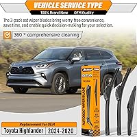 Vista 117 de AUTOBOO - Limpiaparabrisas de repuesto 26 + 20 pulgadas con limpiaparabrisas trasero de 12 pulgadas para BMW X3, X4, 2018, 2019, 2020, 2021, 2022