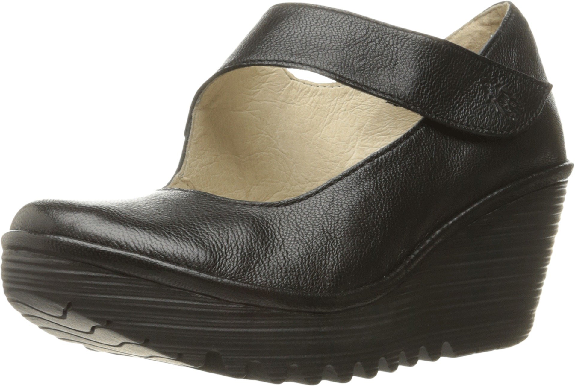 Fly London Women's YASI682FLY Closed Toe Ballet Flats,BLACK,8 UK