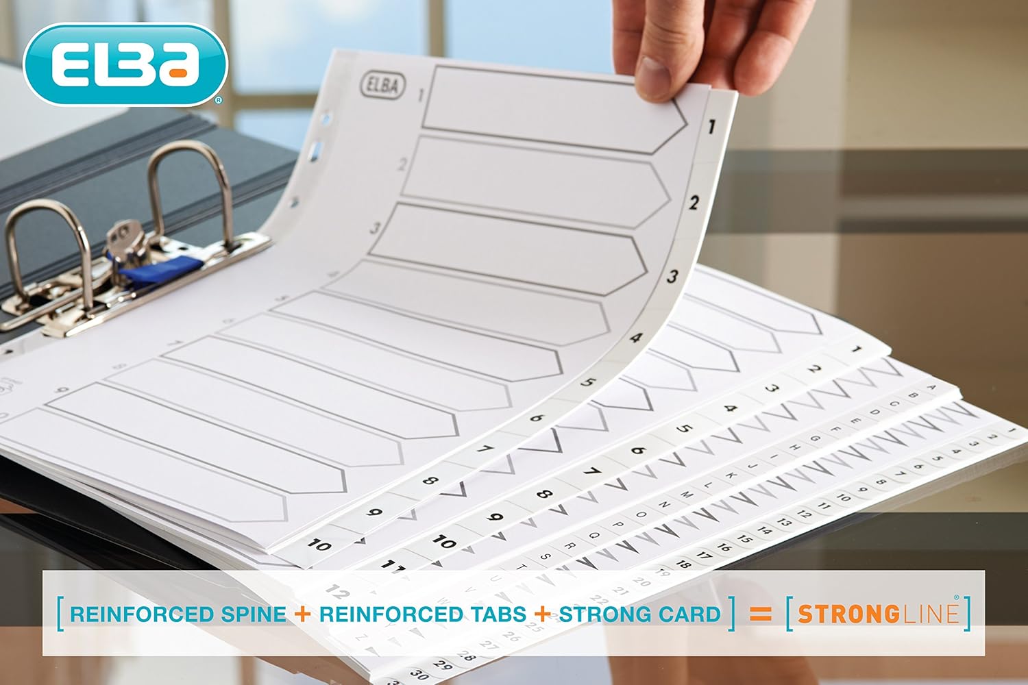 Elba, File Dividers A4, Jan-Dec, Assorted Colours