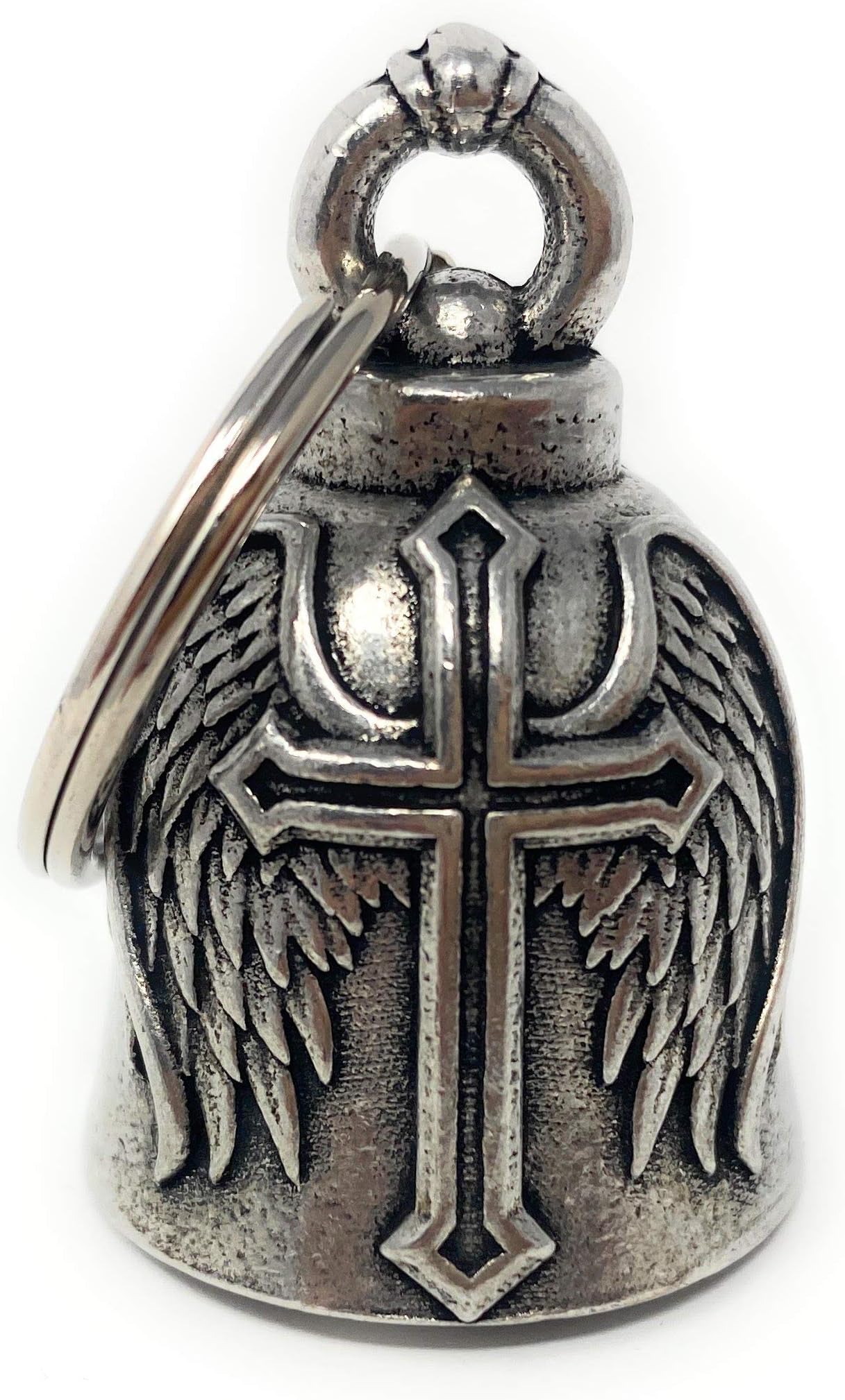 Oeream Cross Wing Motorcycle Biker Bell Accessory or Key Chain for Luck