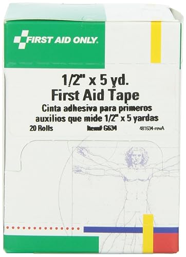 First Aid Only G634 Cinta de primeros auxilios de 12" X5 yardas, 20caja