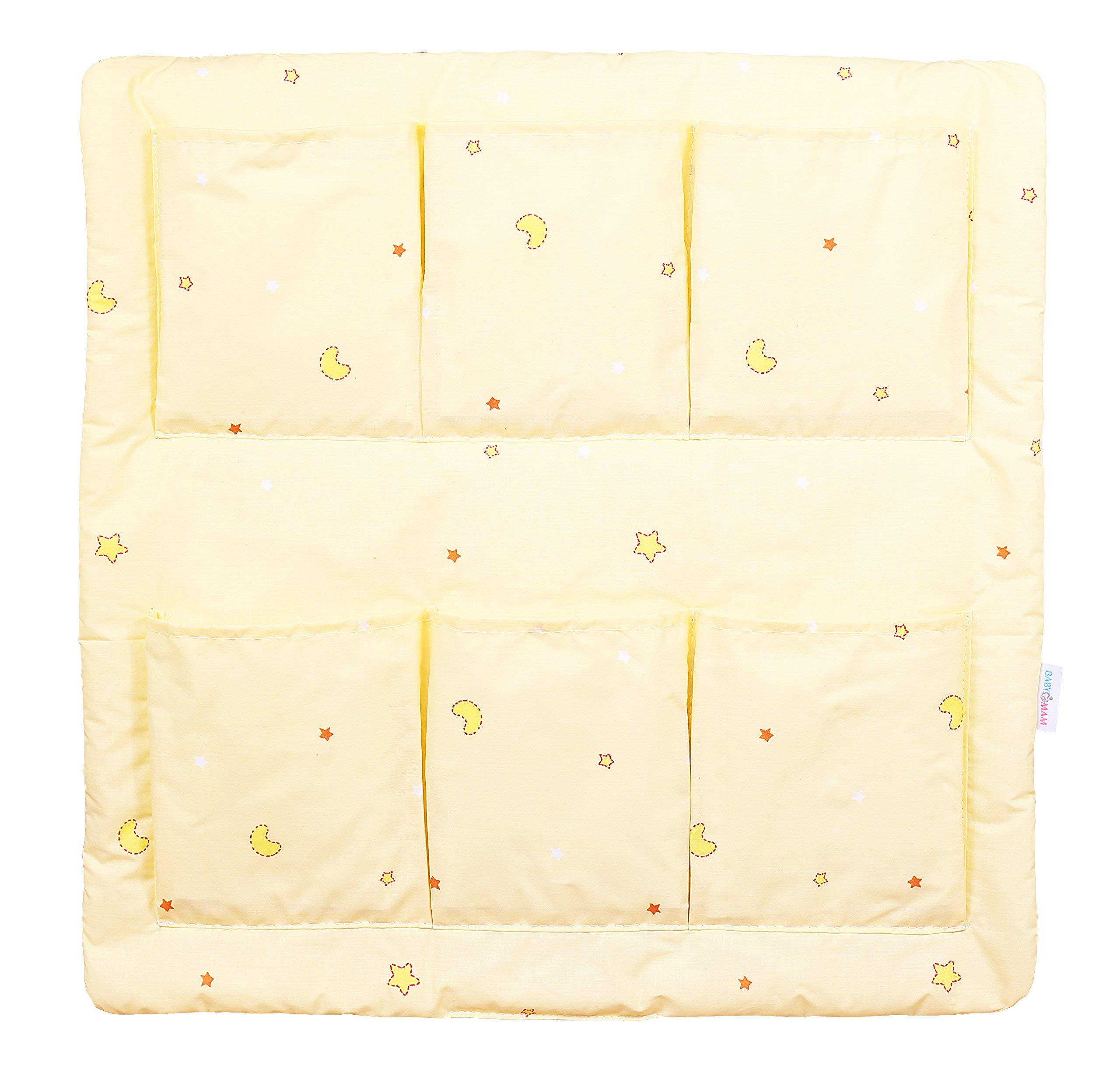 COT Tidy Organiser COT Bed Nursery Hanging Storage 6 Pockets BABYMAM (Window Cream)