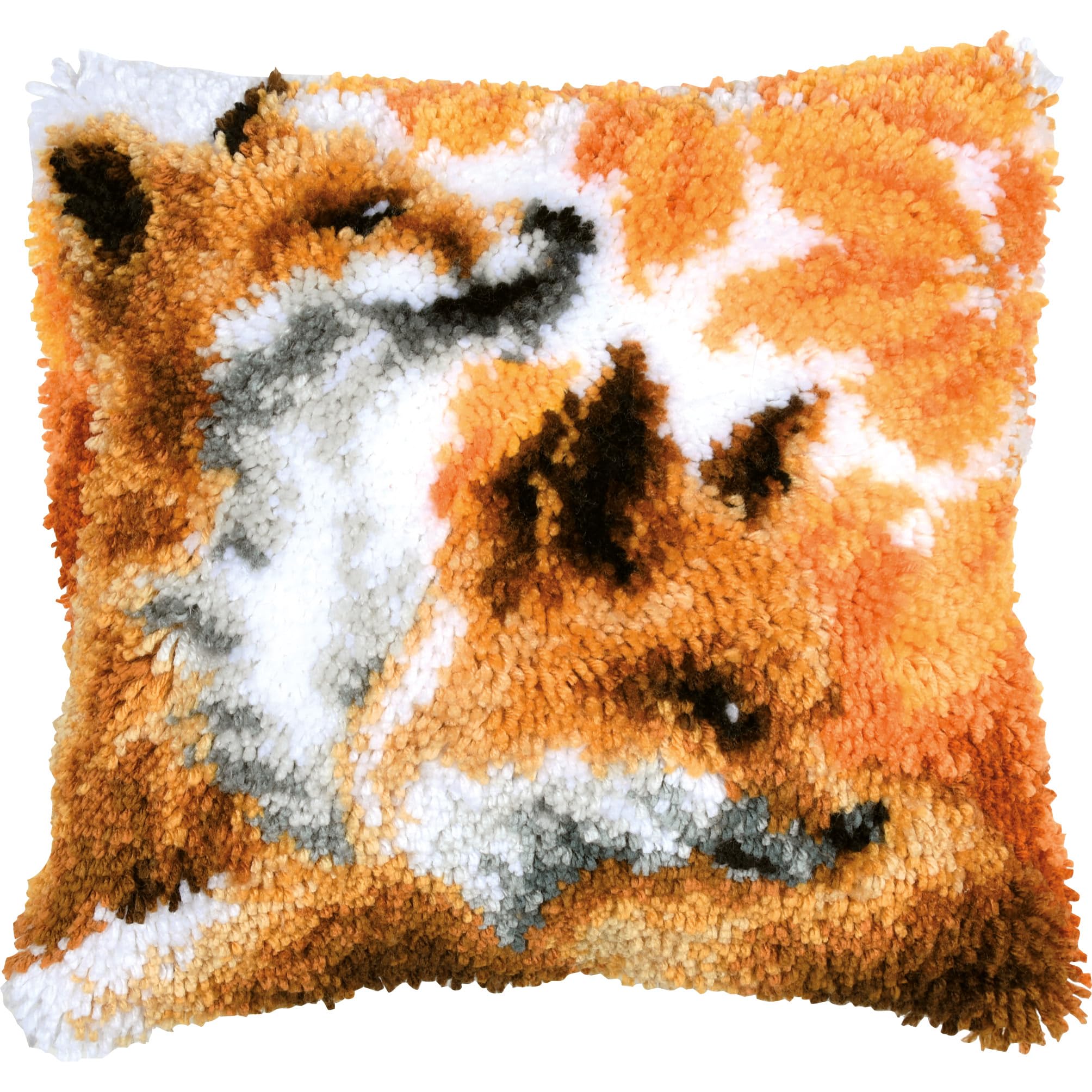 Vervaco Kit Deco Ricamo Contato VOLPI IN AUTUNNO Decorazione Sospesa Da Ricamare 40 x 40 cm Set Fai Da Te Creativo Adulti Ricamo Casa Decorazioni Accessori Per Lavoretti Creativi
