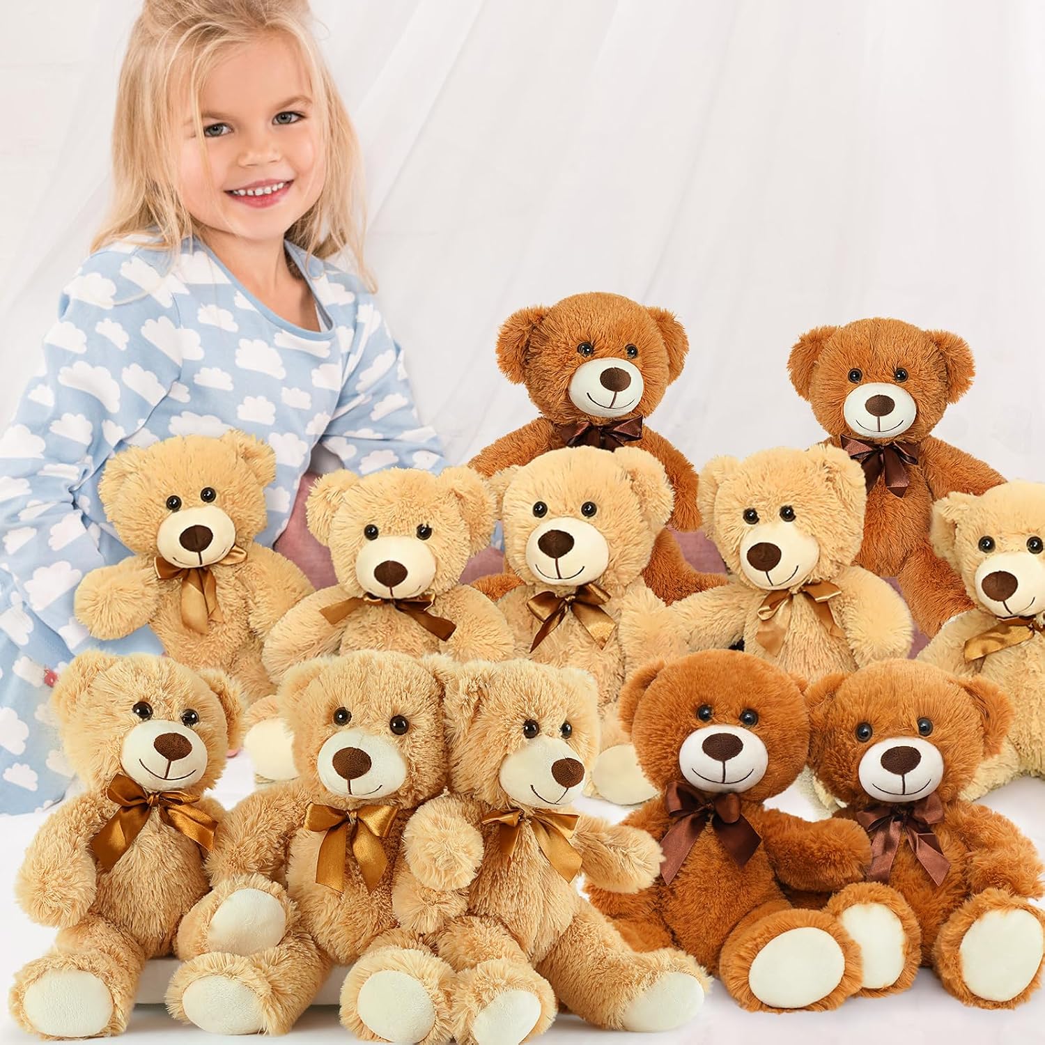 Seyoi Oso De Peluche De Peluche, 6 Paquetes De 13.7 Pulgadas, Oso De