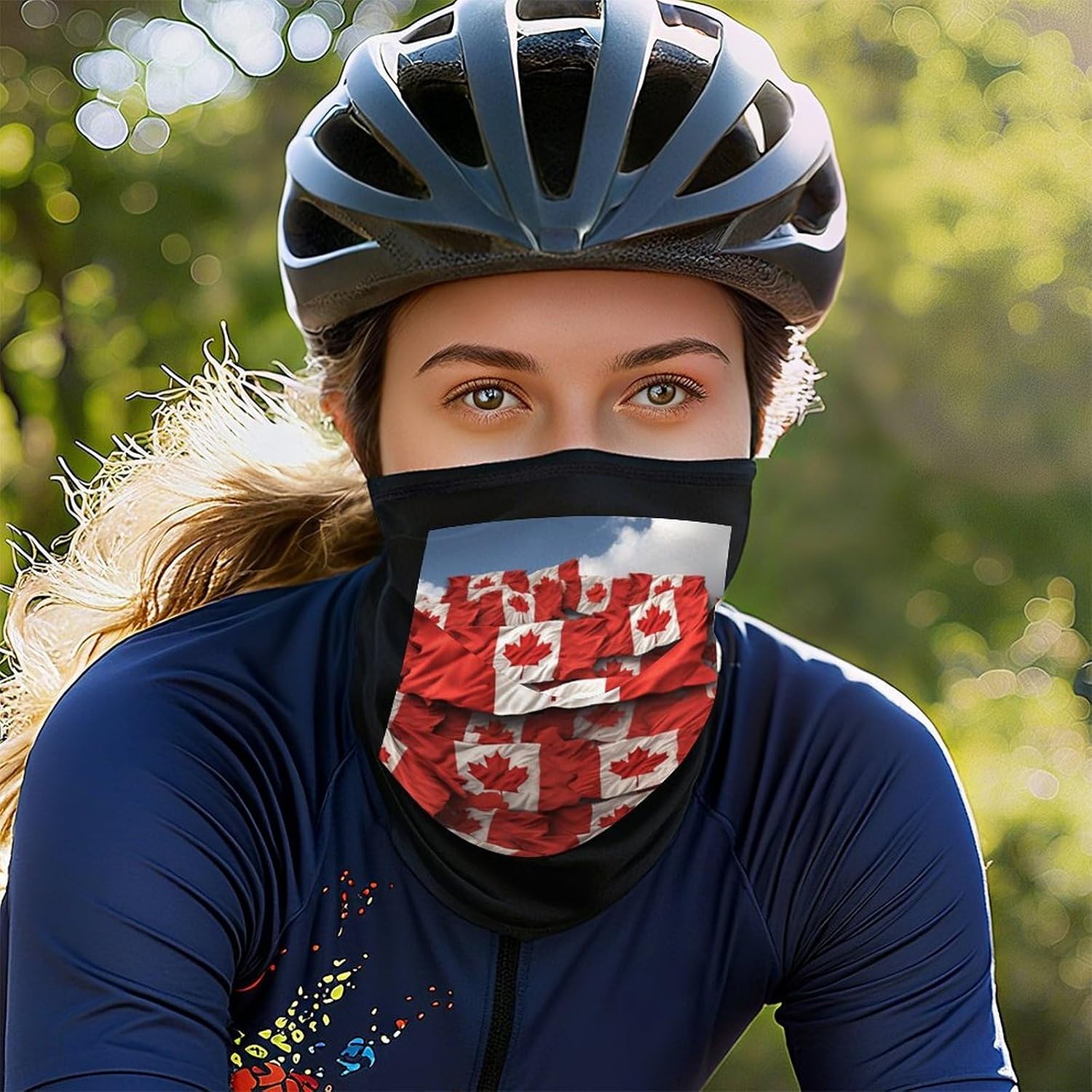 Canadian Flag Neck Gaiter Face Mask Ski Mask Cold Weather Balaclava Winter Face Cover Scarf for Women Men