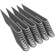 Vodaland Rebar Stakes J Hook Extra Heavy Duty 1/4 inch Coated Steel Ground Anchors with Chisel Point End 50