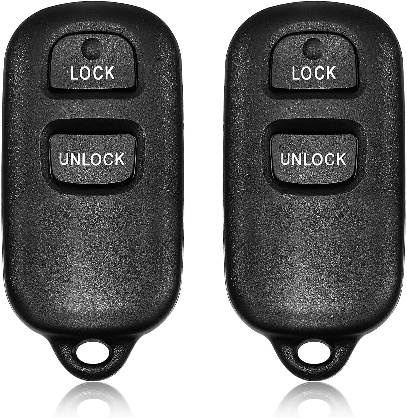 2 Keylessbest Replacement for Toyota Camry Solara Matrix Sienna Corolla Pontiac Vibe Key Fob Remote Control 2004 2005 2006 2007 2008 3 Buttons 314MHz GQ43VT14T,Black