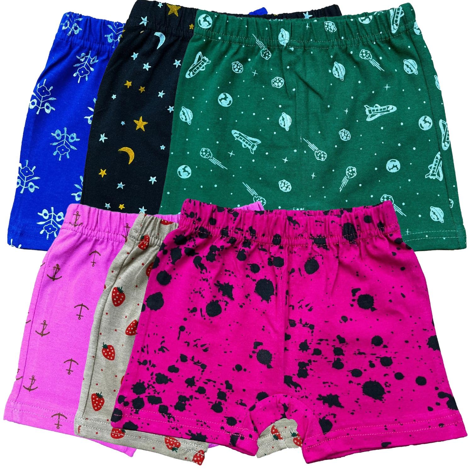 MYO Kids Printed Unisex Bloomers Underwear 100% Cotton Soft Comfortable | Skin Friendly | Innerwear |(Pack of 6)-image-37