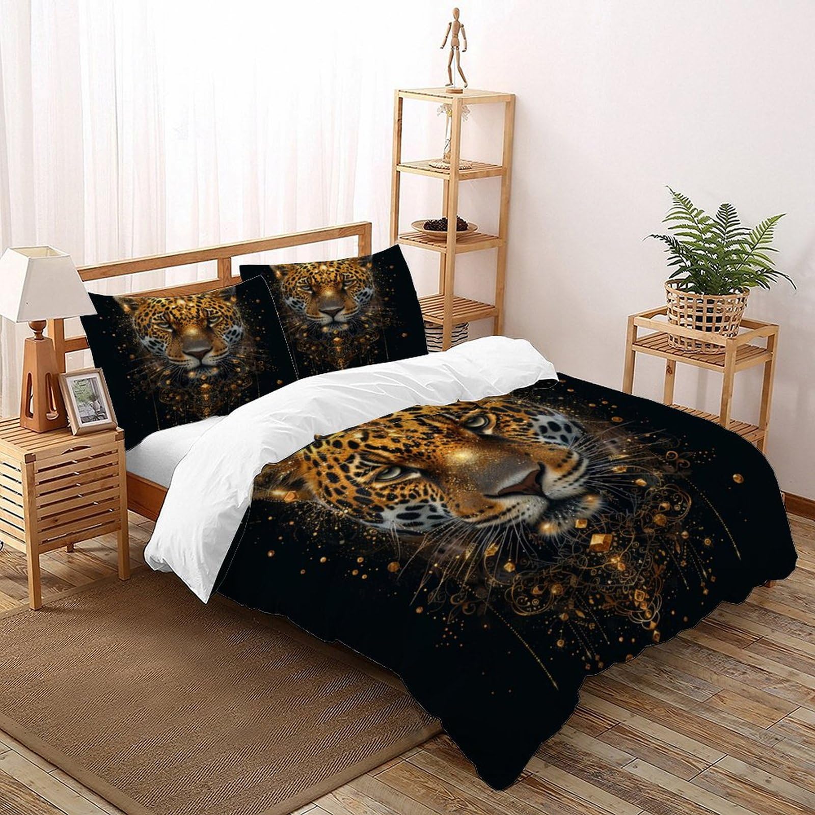 Housse de couette léopard pour une ambiance safari chic chez soi