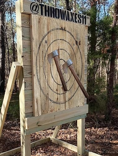 Miniatura 6 de The Woopecker - Paquete de 3 hachas profesionales para competencias de lanzamiento de hachas, mango de 18.1 pulgadas, cabeza de 1.58 libras