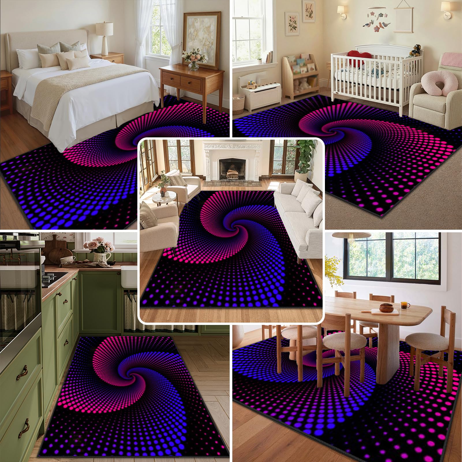 Tapis Chaise de Bureau Gaming Tapis de Sol Bureau Tissu 200 x 300 cm