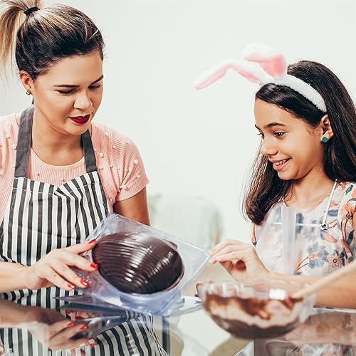 Miniatura 5 de Cybrtrayd Molde de huevo para chocolatecaramelo de 2 libras con instrucciones exclusivas para moldear chocolate con derechos de autor de Cybrtrayd