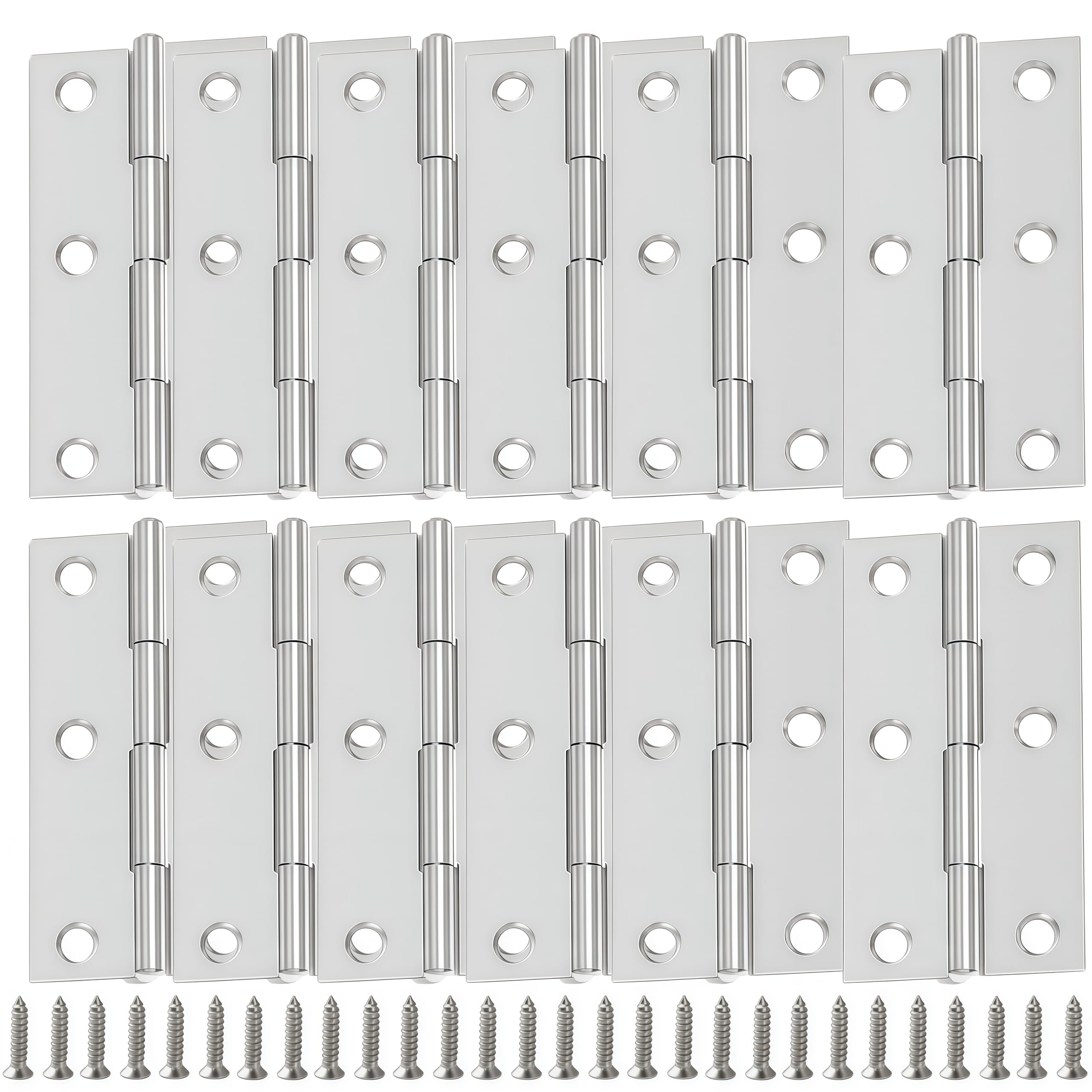 Vbnexyr Regular Hinges 12 Pack 270° Stainless Steel Silent Bearing Hinges Suitable For Doors Windows Cabinet Doors Wooden Crates And Diy Projects 4 Inches