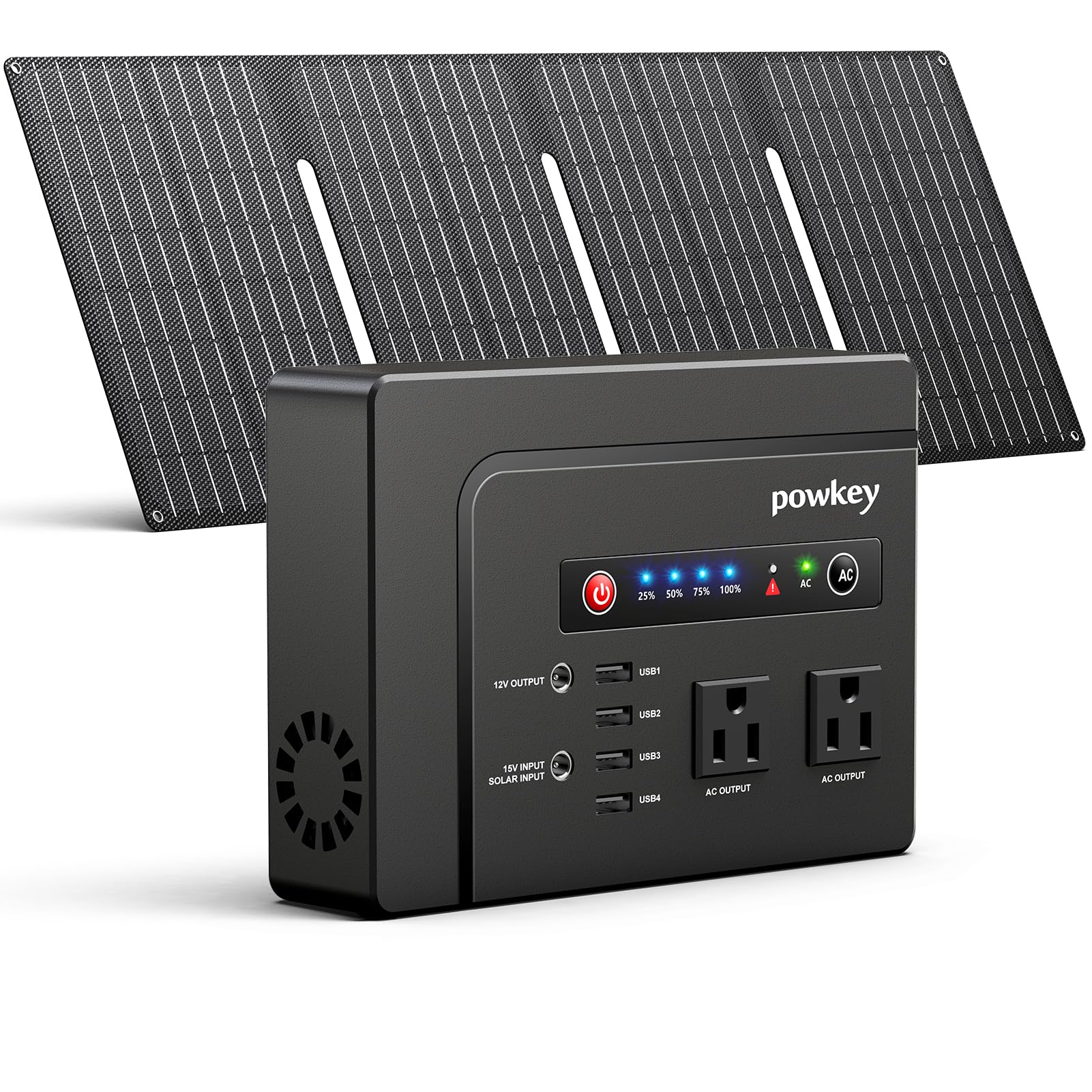 Best Solar Generators for Ice Fishing 9 powkey 146Wh