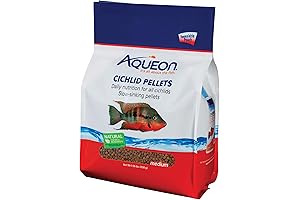 Aqueon Fish Food Floating Pellets for All Cichlids
