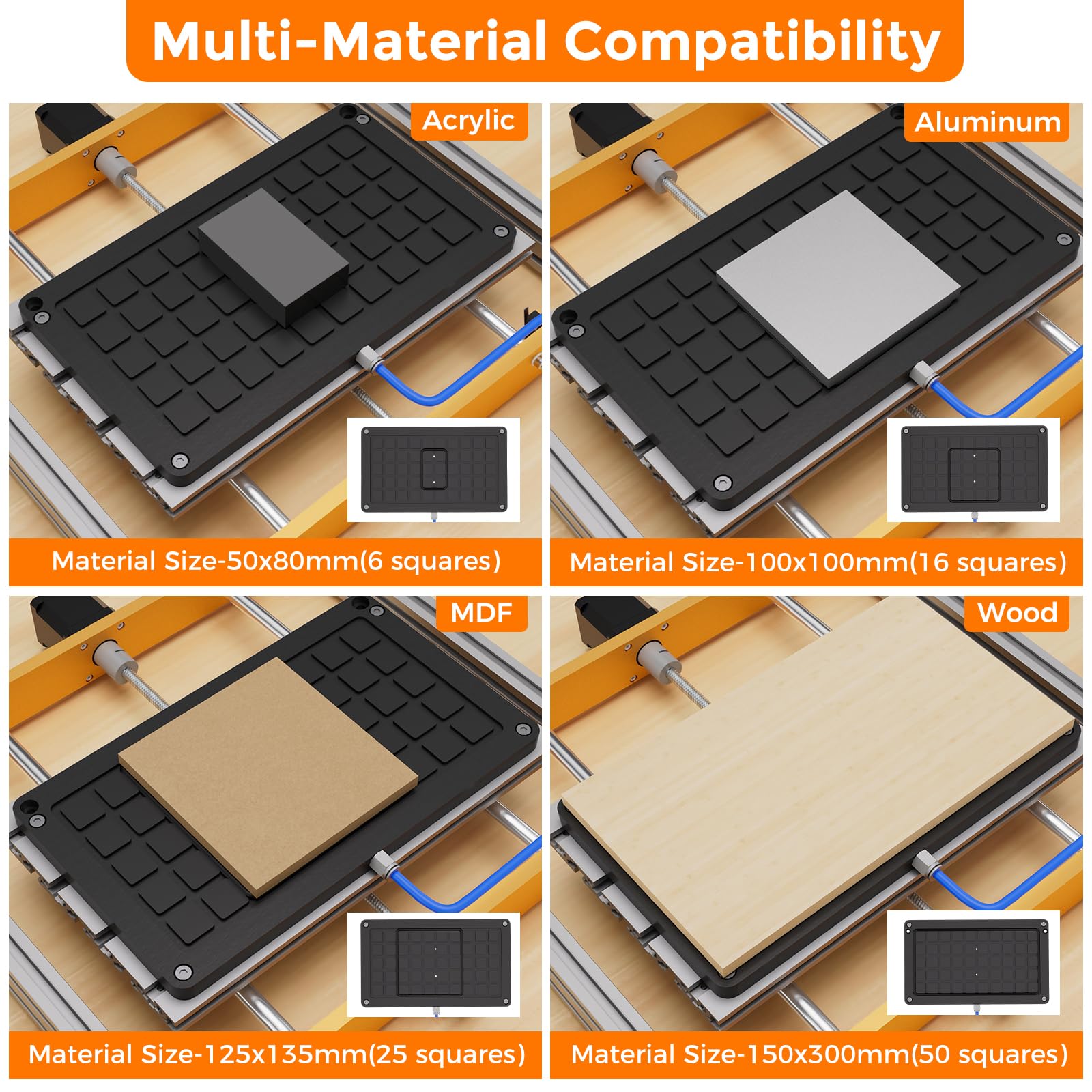 CNC Vacuum Table - Secure Clamping for 3018 Pro Max -8