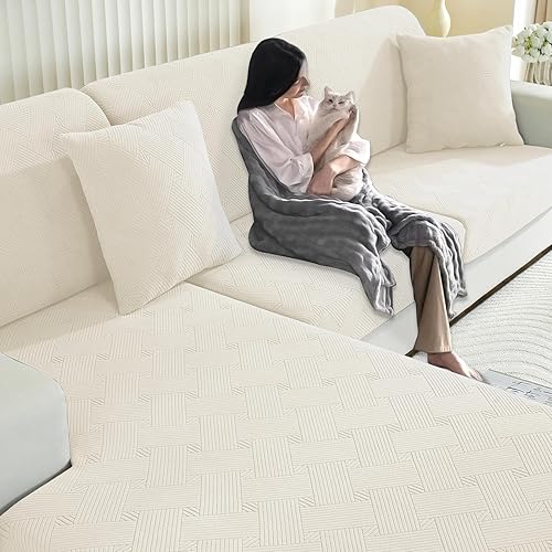 YSTELLAA Housse Coussin Canapé Extensible, Housse Assise Canapé Antidérapante, U