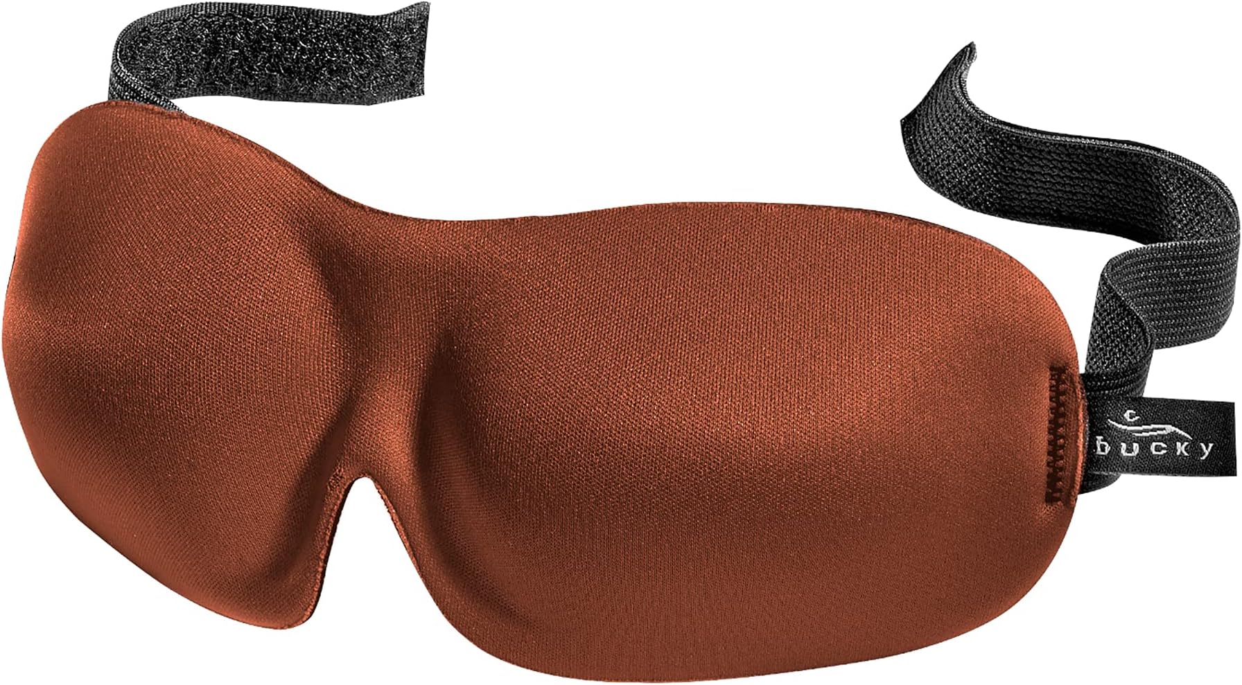 Bucky40 Blinks No Pressure Solid Eye Mask for Sleep & Travel, Brown, One Size