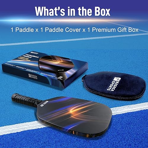 Vista 9 de Edgeless Graphite T700 - Palas de pickleball de fibra de carbono multicapa, mango más largo, agarre cómodo, puntos dulces grandes, aprobado por Rayo