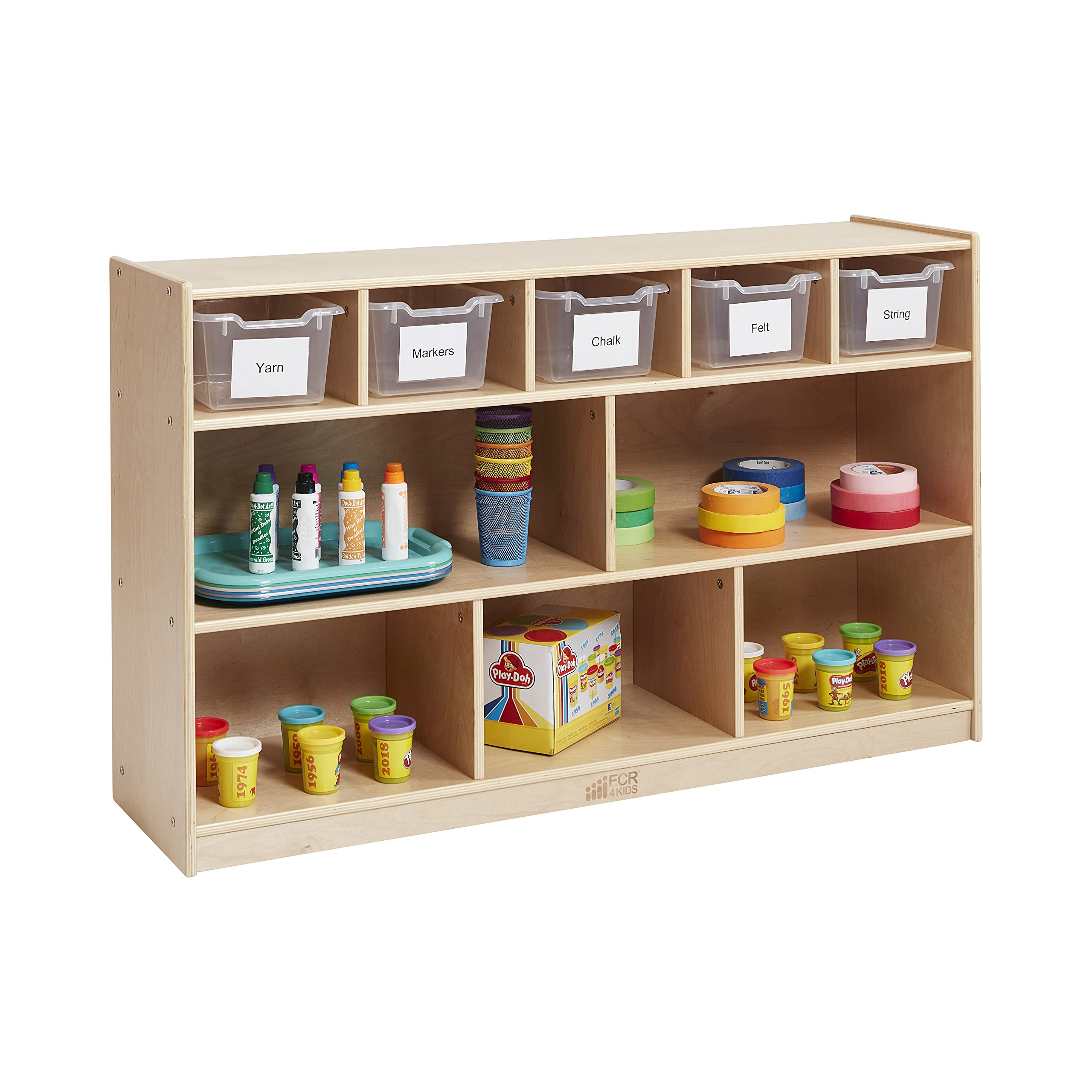 ECR4Kids ScoopFront Storage Bins, EasytoGrip Design for Classroom