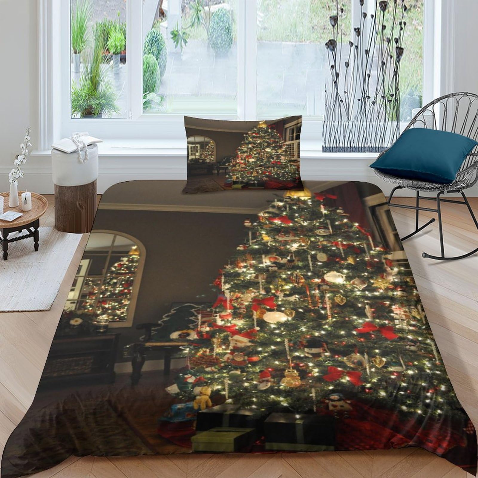 Housse de literie junior 3D Noël le cadeau idéal pour décorer sa chambre