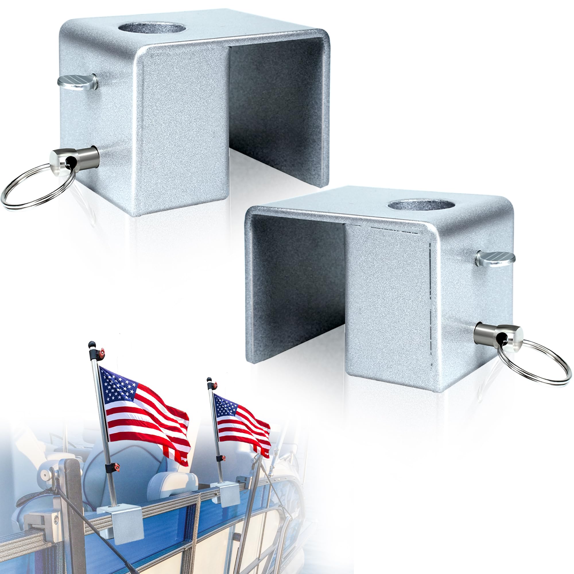 Pontoon Flag Mount Pontoon Boat Flag Pole Mount Fits 3/4