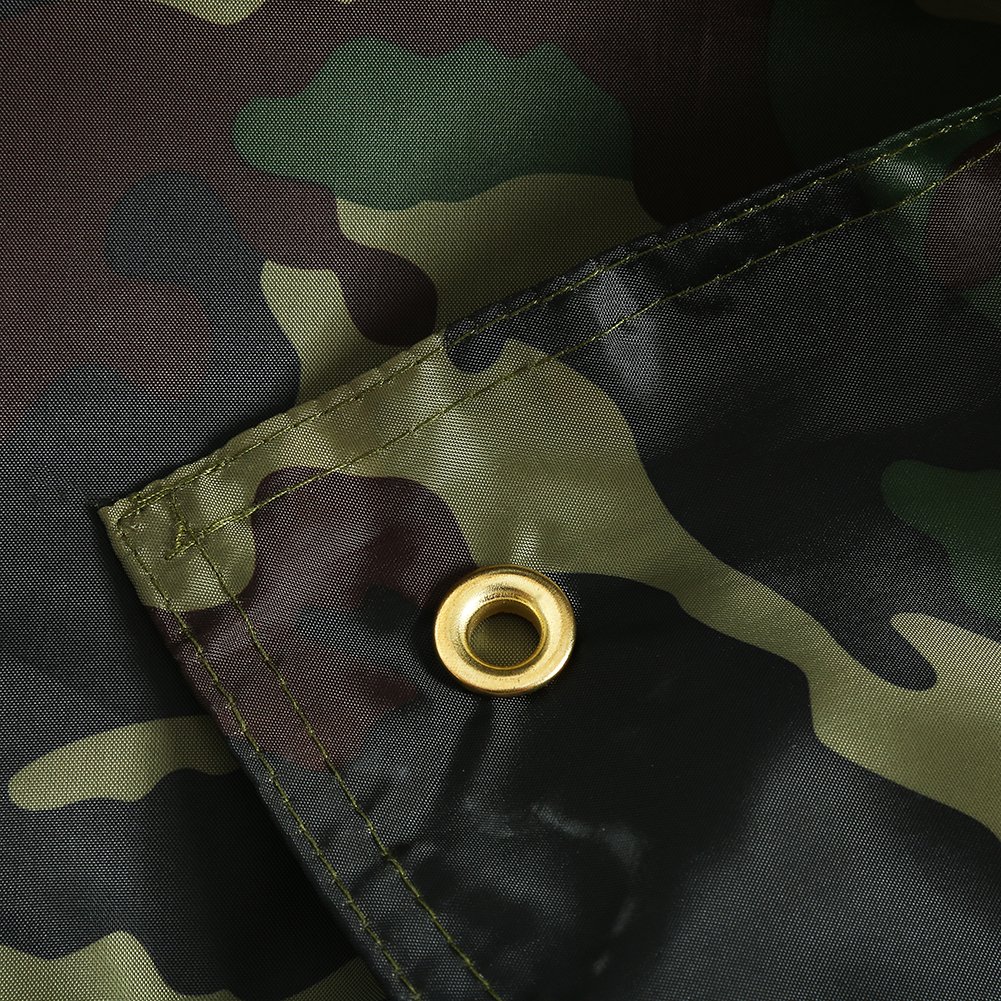 Tarp da Campeggio Camouflage Tappetino da Picnic Portatile Impronta di Tenda Multifunzionale con Borsa per Escursionismo Picnic All'aperto(2 * 2M)