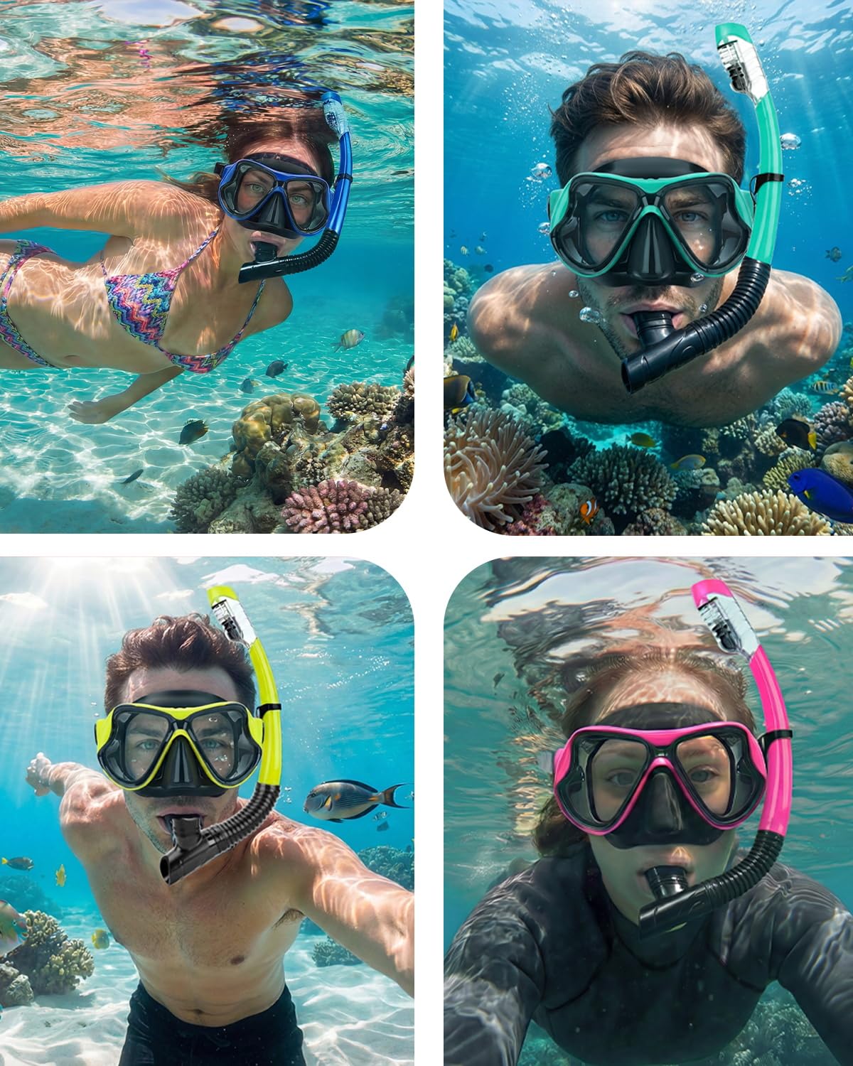 Equipo de Snorkel para Adultos - Máscara de Buceo Seca - Gafas de natación - Máscara de Buceo - Máscara de Buceo - Máscara de Buceo - Máscara de Buceo - Máscara de Buceo