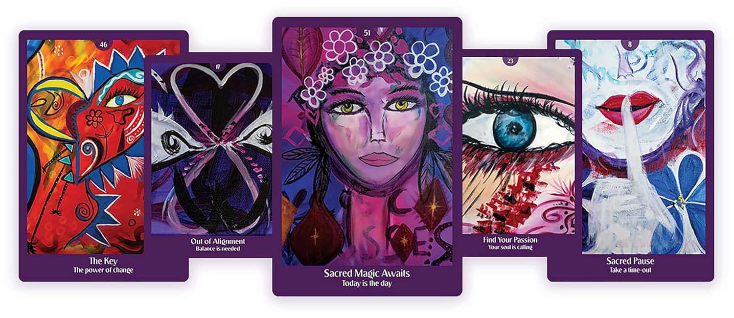 Sacred Magic Oracle Deck: A Witch’s Oracle Deck (51 Full-Color Cards and 125-Page Full-Color Guidebook)