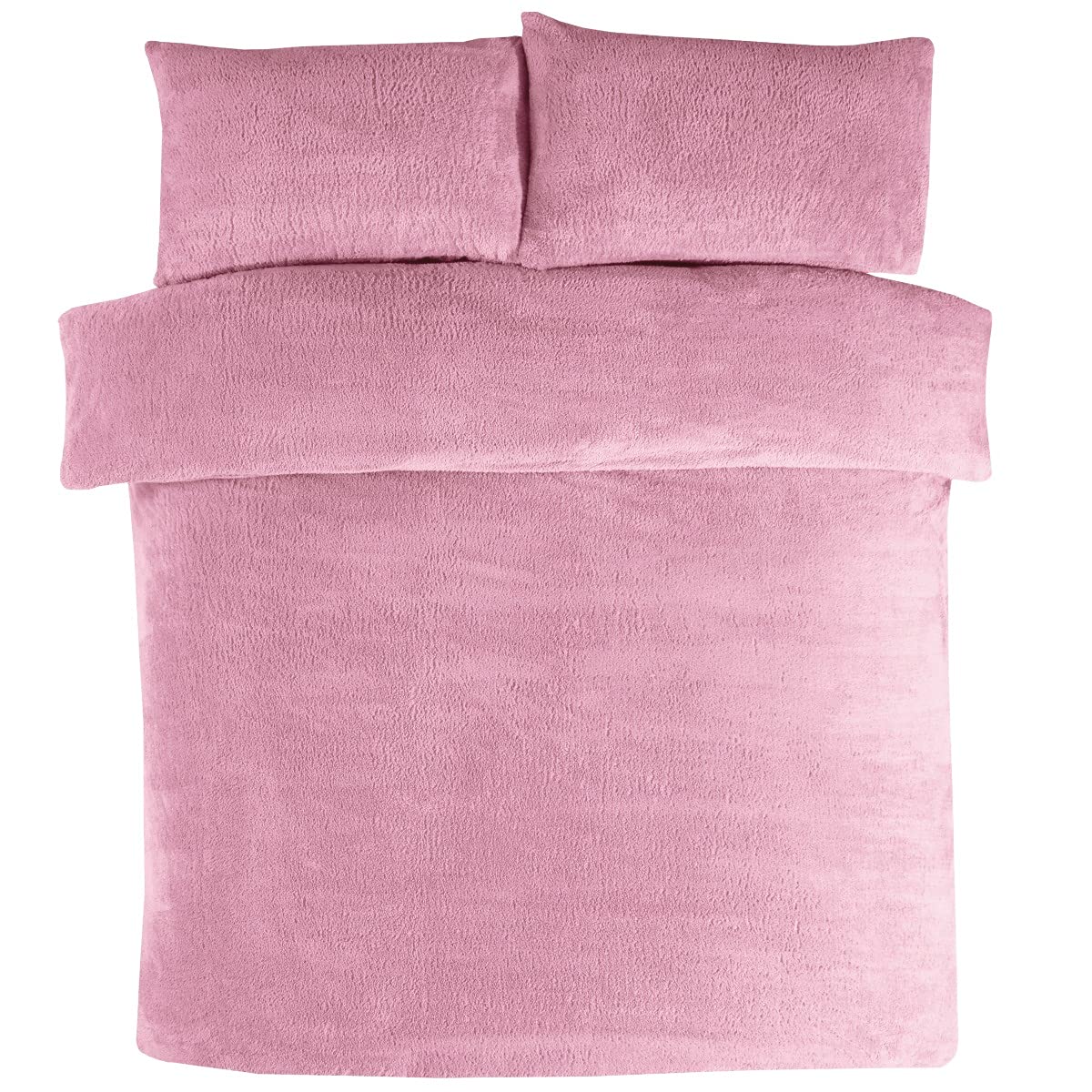 Rackhams Mauve Teddy Plain Duvet Cover And Pillowcase Set - King (220Cm X 235Cm)