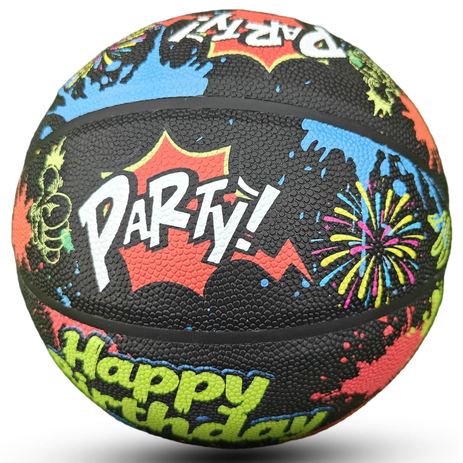 Balón de baloncesto de piel sintética, tamaño oficial 7 (29.5 pulgadas), talla 6 (28.5 pulgadas), talla 5 (27.5 pulgadas), pelota de regalo de cumpleaños para interiores y exteriores