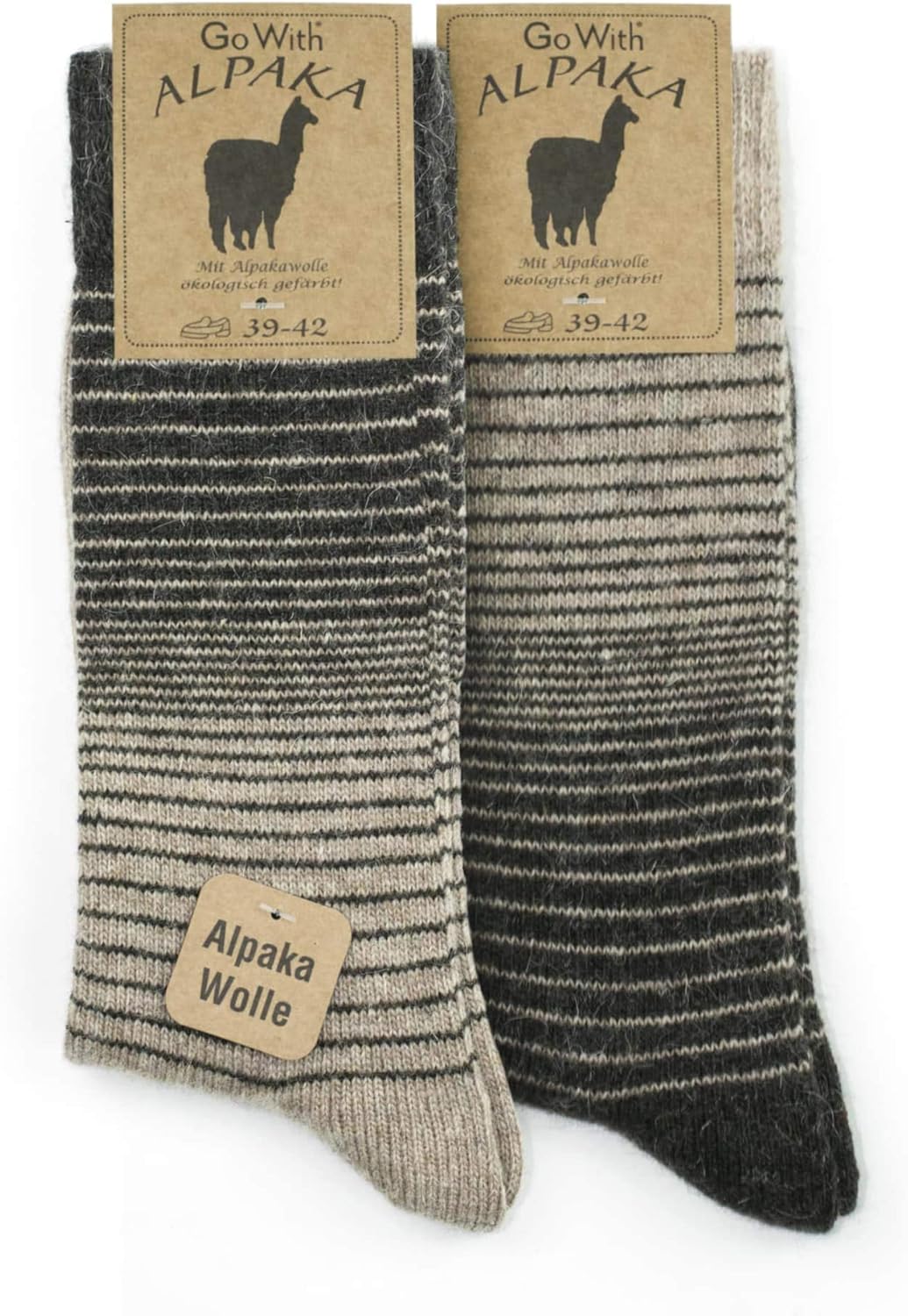 GoWith Alpaca Wool Socks for Men and Women, Unisex Thermal Crew Socks