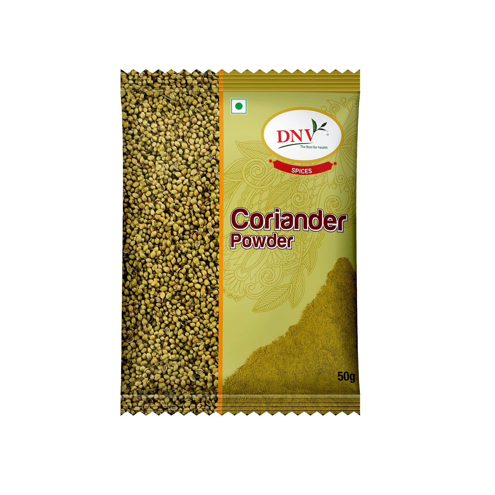 DNV Natural Coriander Powder Dhaniya Masala 50gm, Pack of 5 - 250gm (50g x 5) - Image 2 thumbnail
