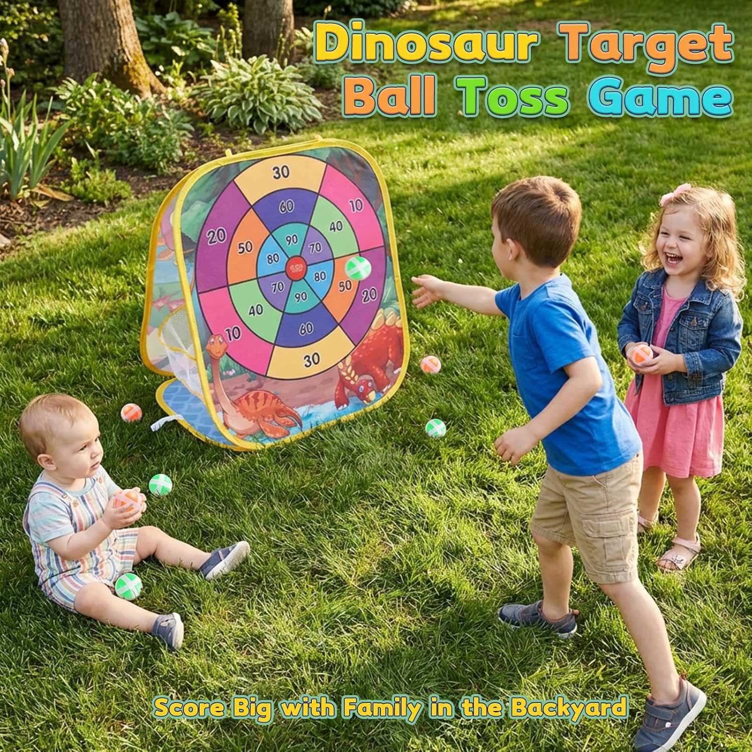 Bean Bag Toss Game for Kids - Cornhole Board Outdoor Toys for Toddlers -Party Activities Carnival Outside Yard Backyard Beach Lawn Games Toy for Kid Boys Girls Age 3 4 5 6 7 8 Year Old Birthday Gifts