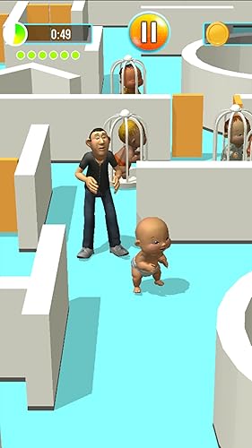Onde está o bebê travesso, divertido, esconde-esconde e procura o simulador de papai: encontre seus