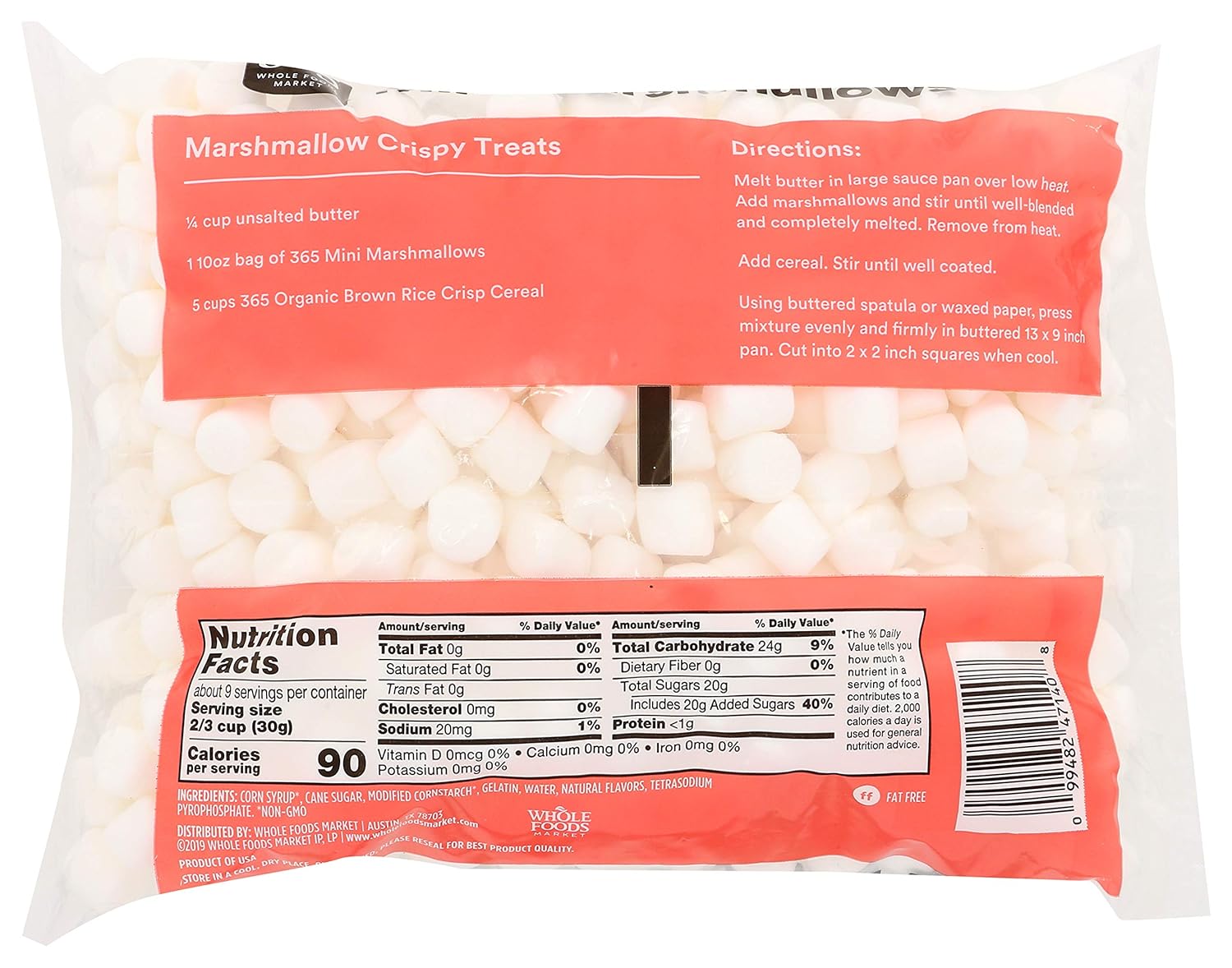 Buy 365 by Whole Foods Market, Marshmallow Mini, 10 Ounce ...