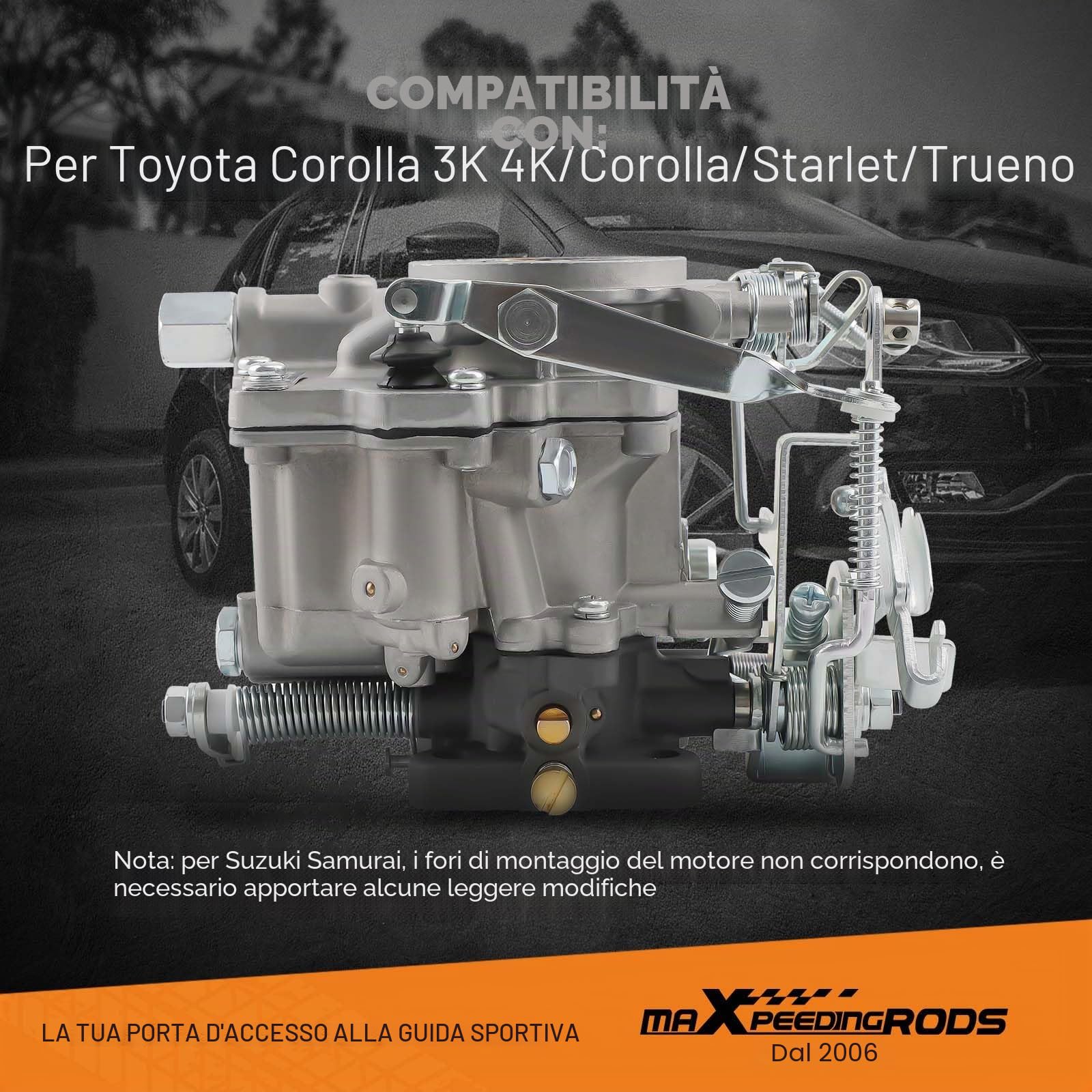 maXpeedingrods Carburatore per Suzuki SJ-Series Samurai Assembled 1986-1988 Carburador Carb 21100-24034