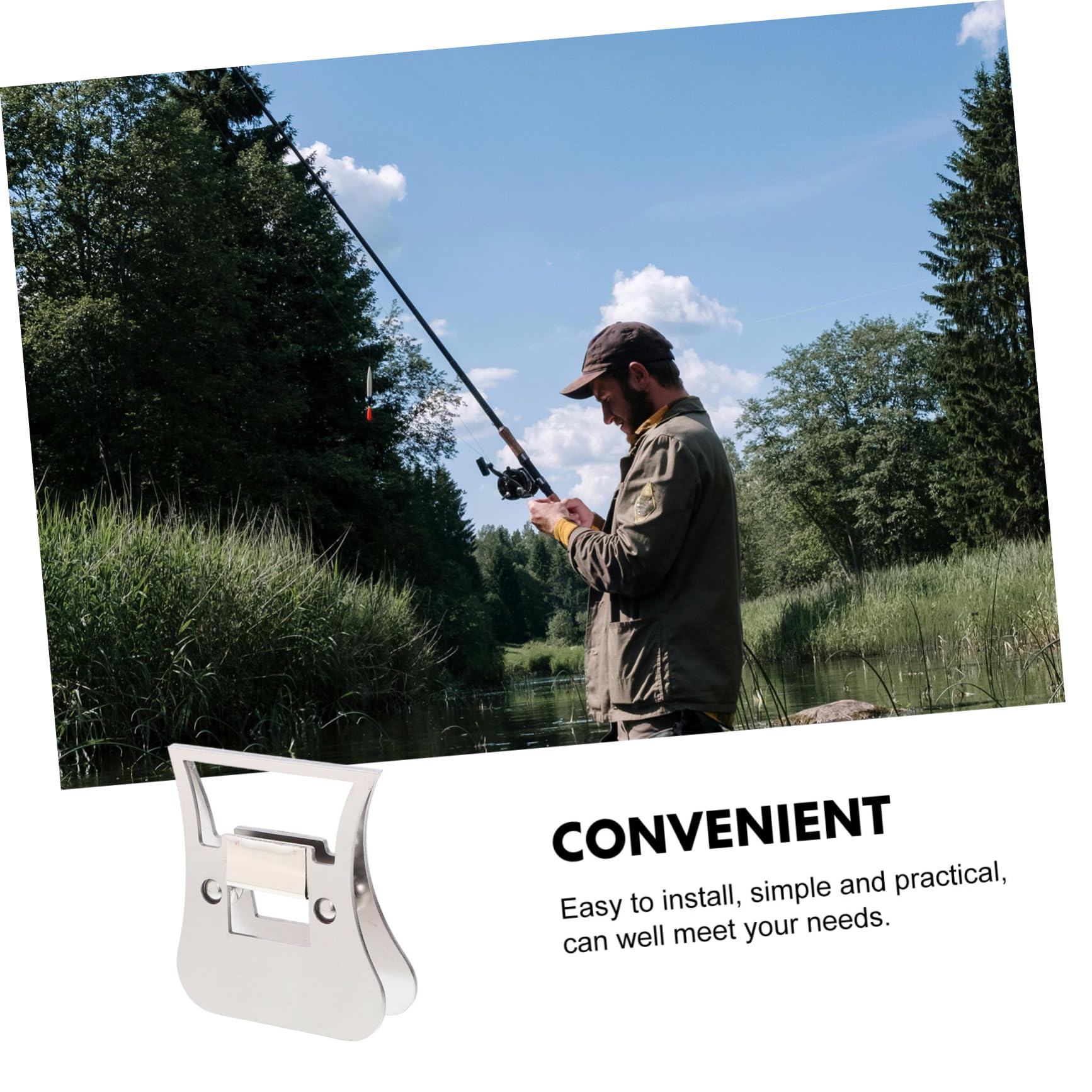 TOYANDONA Fly Tying Hackle Clamp Metall Ersatzzange Für Fliegenbinder Einsetzbar Einfach Zu Bedienen Für Anfänger Und Perfektes Zubehör Für Angelgeräte