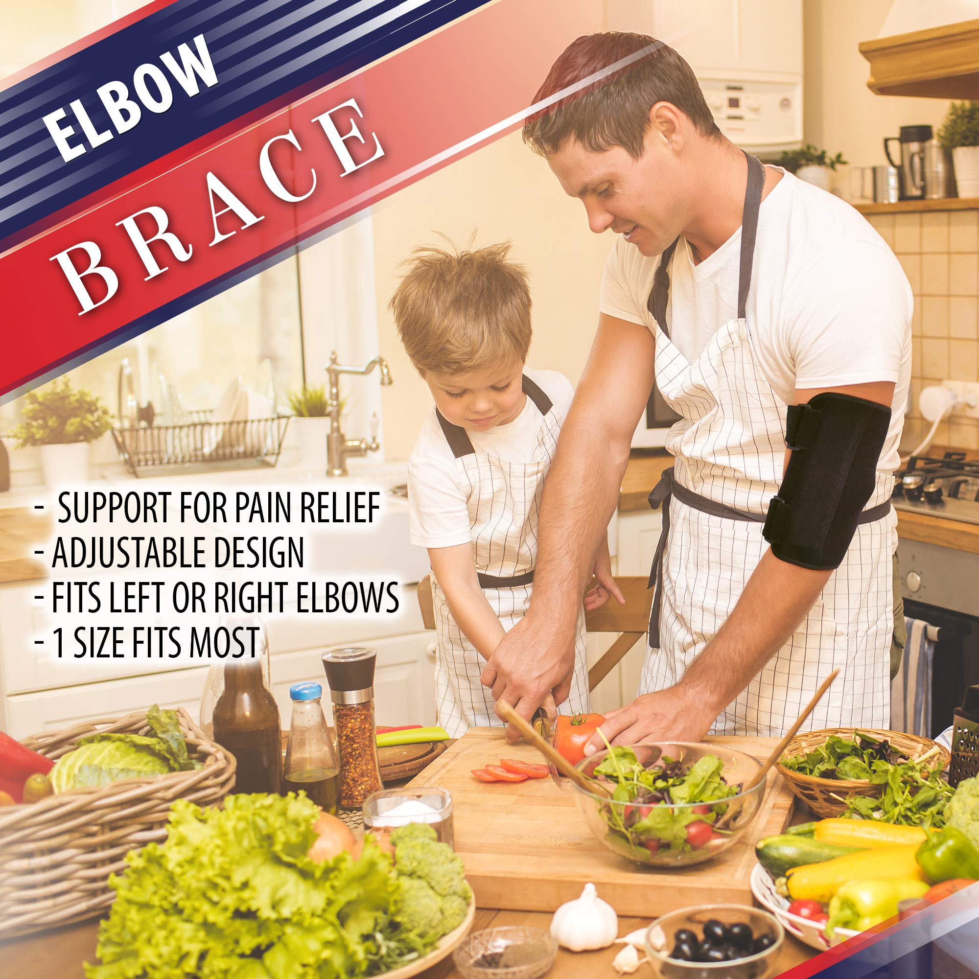 Elbow Splint Comfortable Elbow Brace Cubital Tunnel Brace for Sleeping or Ulnar Nerve