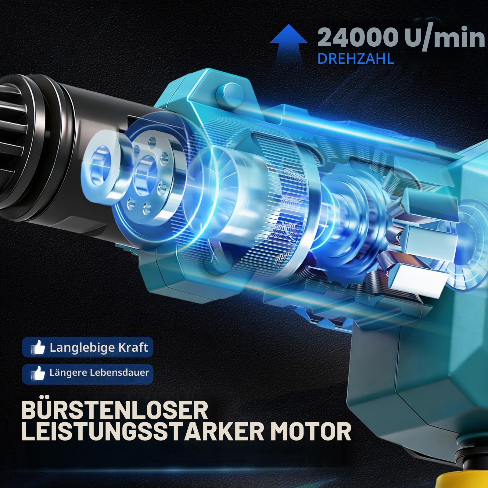 Kabelloser Akku Hochdruckreiniger für Auto 80Bar 6-in-1 Düse