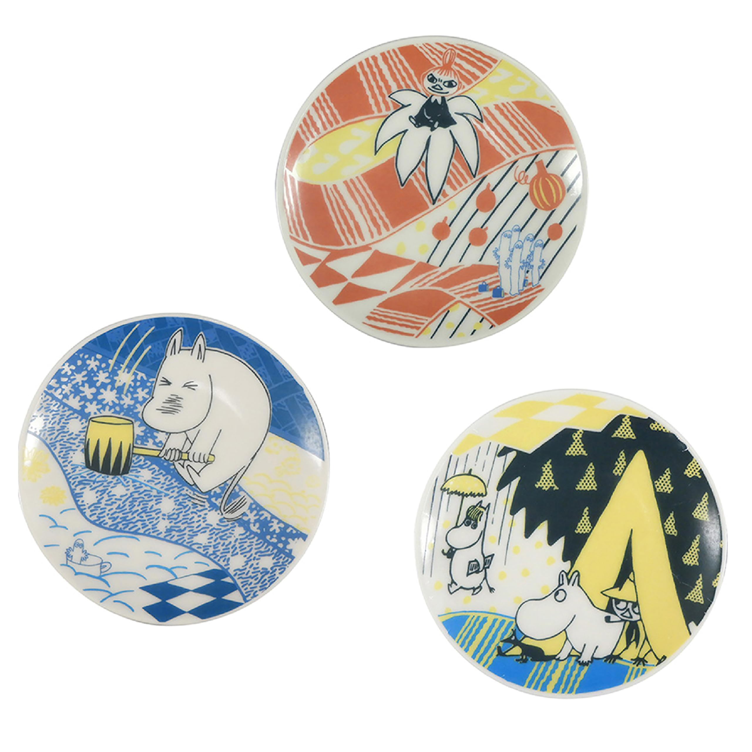 Amazon|Moomin ムーミン 9cm豆皿3枚セット アイナ(aina Amazon|Moomin ムーミン 9cm豆皿3枚セット アイナ(aina