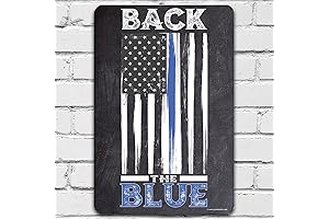 Metal Sign - Back The Blue - Thin Blue Line - Blue Lives Matter