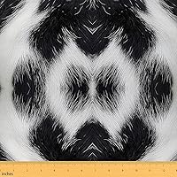 Vista 15 de Feelyou The Yard, tela de piel de vaca para exteriores, exóticas rayas étnicas bohemias, tela de tapicería de piel de animal para sillas