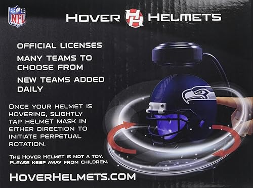 Miniatura 20 de Pegasus Sports Casco flotante giratorio de la NFL con iluminación LED Color del equipo,Las Vegas Raiders