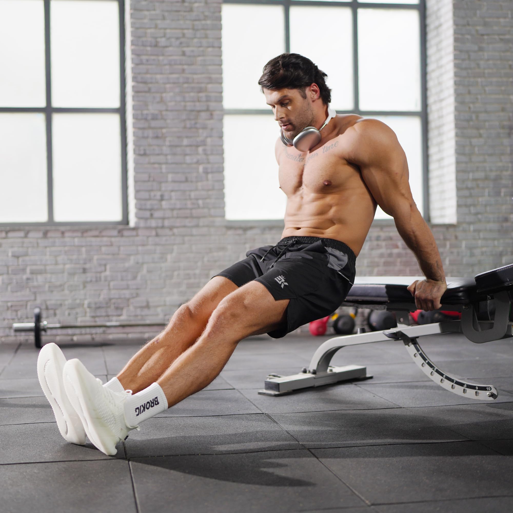 BROKIG DryLite Short Sport Homme Légers Shorts Running Musculation Séchage Rapide,Short Fitness Respirant Course Hommes - 4