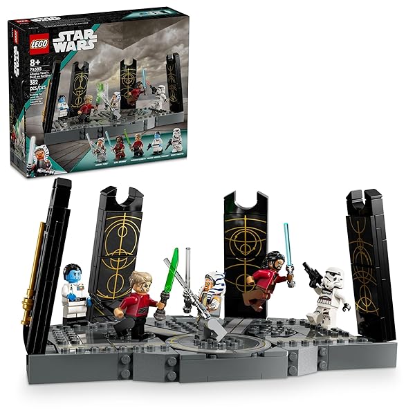 LEGO Star Wars Ahsoka Tanos Duel on Peridea Building Toy for Kids, Collectible Toy with 5 Star Wars Minifigures Including Grand Admiral Thrawn & Ahsoka, Fun Gift for 8 Year Old Boys & Girls, 75385